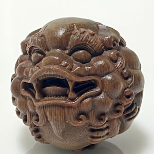 Chinese pixiu(貔貅）Wood Decor Feng Shui Ornament Handmade Home Decor