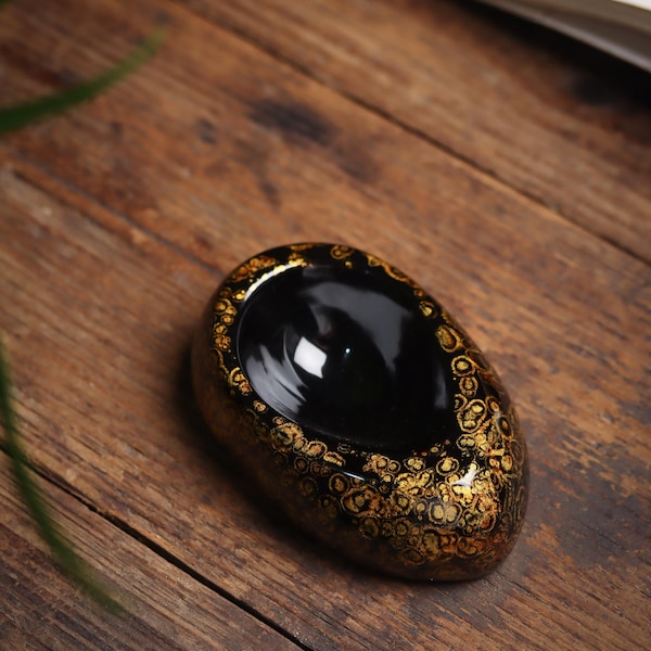 Pipe Stand Lacquered Tobacco Bowl Holder for Pipes Handcrafted Lacquerware