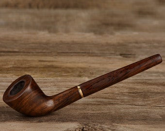 Handmade Ebony Wood Zulu Tobacco Pipe