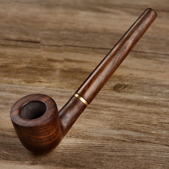 Churchwarden Tobacco Pipe Handmade Wood Pipe Wood Stem Natural Etsy
