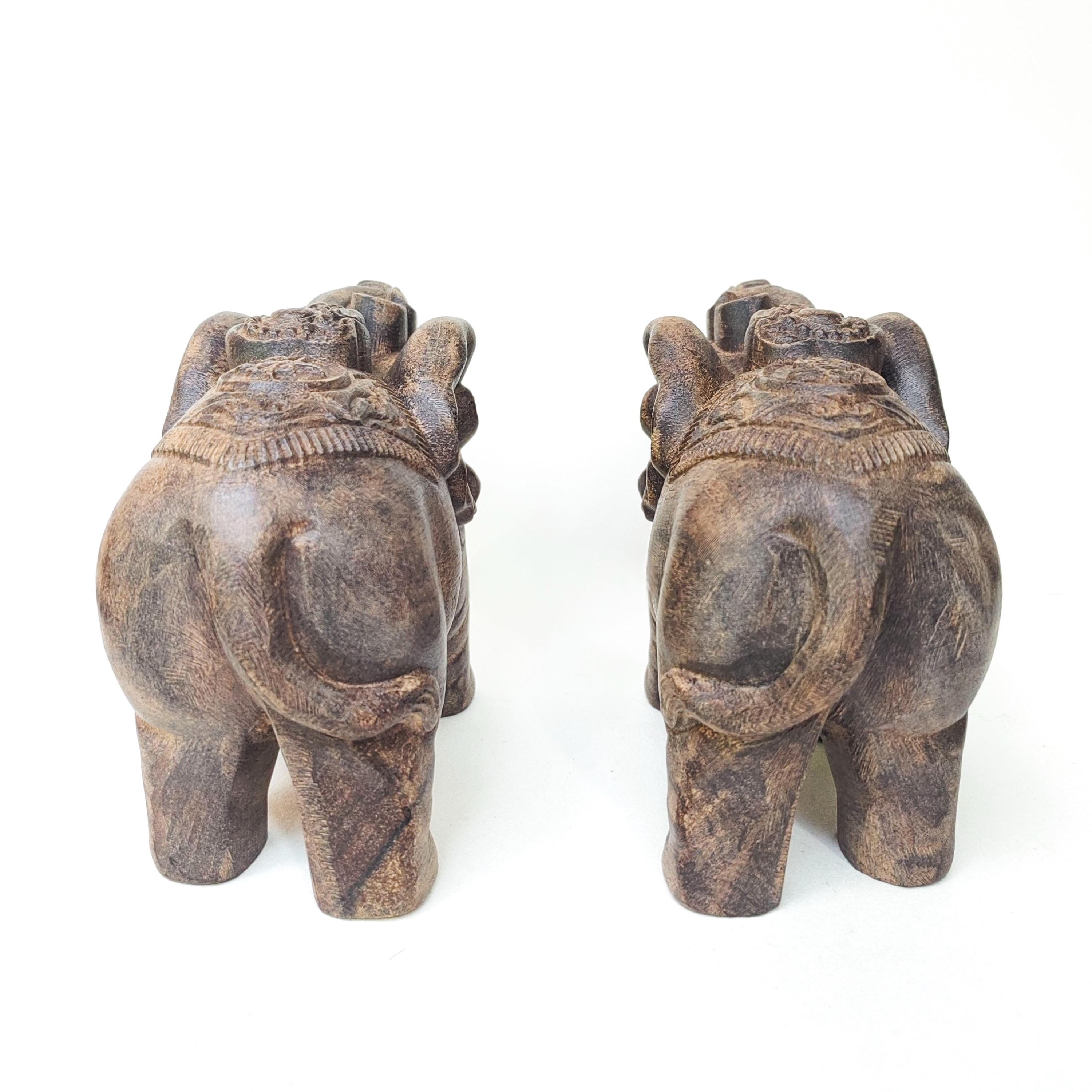 手作りの木製象の置物。知恵と幸運の守護の中国のシンボル。木製装飾。 - Etsy 日本, image size:3000x3000