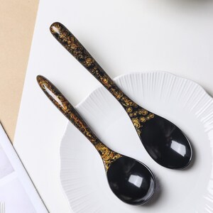 Lacquer Spoon Handmade Natural Lacquer Traditional Craftsmanship