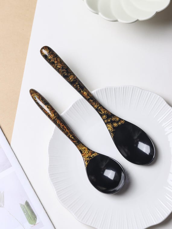 Lacquer Spoon Handmade Natural Lacquer Traditional Craftsmanship