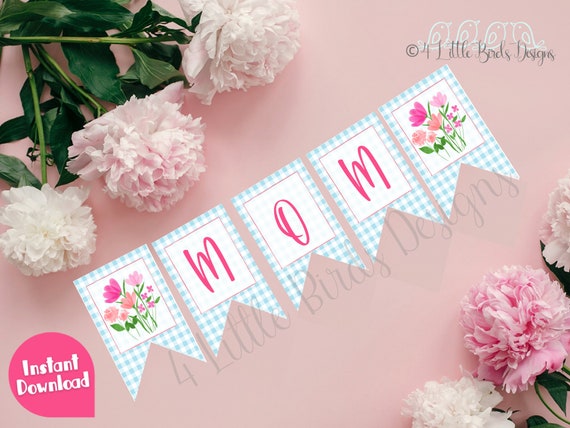 Printable Mother's Day Banner Mother's Day Ideas Decor