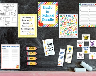 Kit Volta às Aulas | Escola para impressão | Primeiro dia de aula | Etiquetas para presentes para impressão escolar | Organização Escolar | Contagem regressiva de volta às aulas |