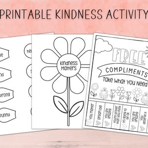 Printable Kindness Activity | Kindness Craft | Social Emotional Learning | Homeschool Printables | Kindness Matters | Scatter Kindness |