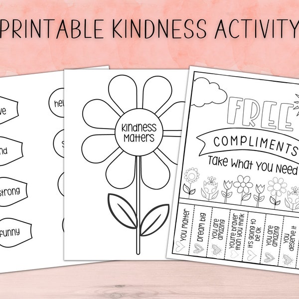 Printable Kindness Activity | Kindness Craft | Social Emotional Learning | Homeschool Printables | Kindness Matters | Scatter Kindness |