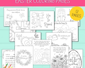 Coloriages de Pâques pour les enfants | Coloriages bibliques | Coloriages de l'école du dimanche | Activités bibliques pour enfants | École à la maison imprimable