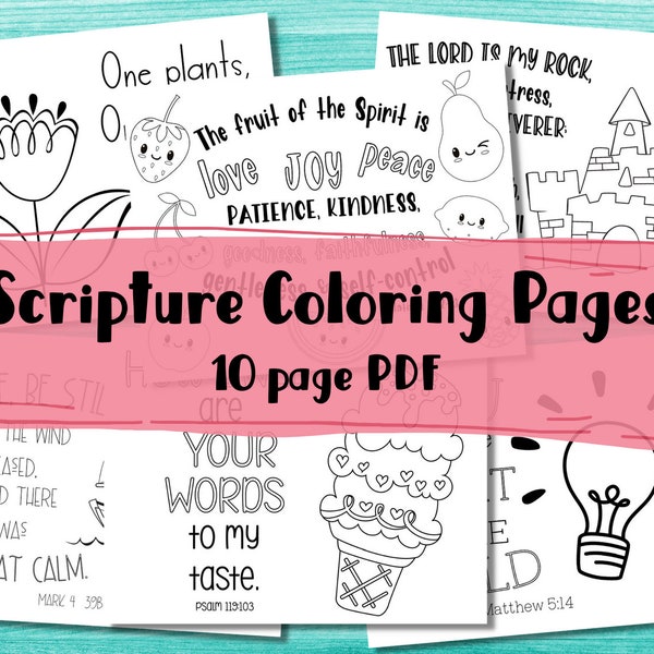 Bible Coloring Pages for Kids | Scripture Coloring Pages | Sunday School Coloring Sheets | Bible Activities for Kids | Faith Coloring Pages