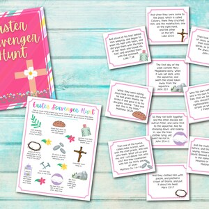 Christian Easter Scavenger Hunt | Easter Printable | Kids Scavenger Hunt | Resurrection Activities for Kids | Kids Easter Church Games |
