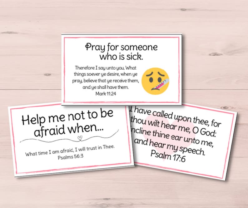 Printable Prayer Cards | Prayer Cards for Kids | Prayer Box | Prayers for Children | Journal ...