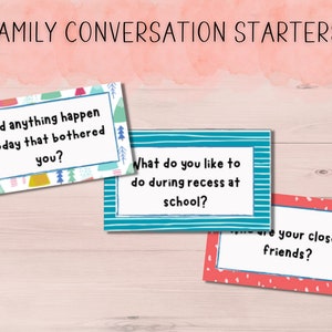 Familienessen Konversationsstarter | Konversationskarten | Danksagungs-Gesprächskarten | Dinner Karten | Druckbare Spiele | Sprechende Karten|