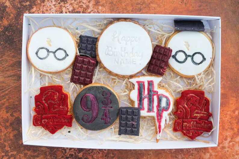 Personalised Harry potter treat box Hogwarts houses Etsy