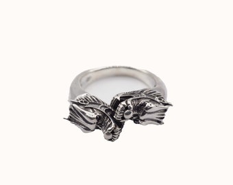 Handmade Silver Dragon Ring (R-07)