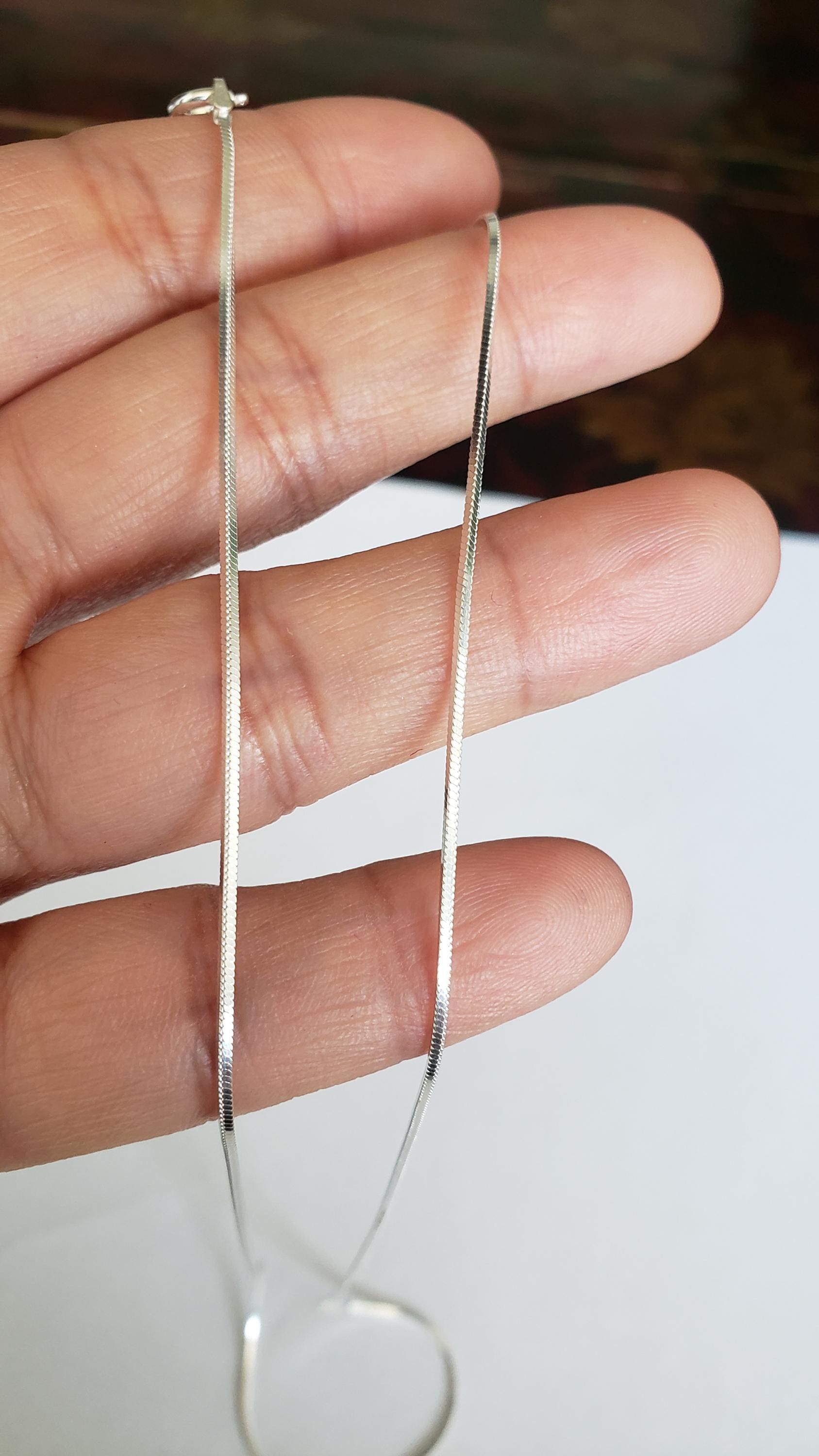 925 Sterling Silver Chain, 18 inches long