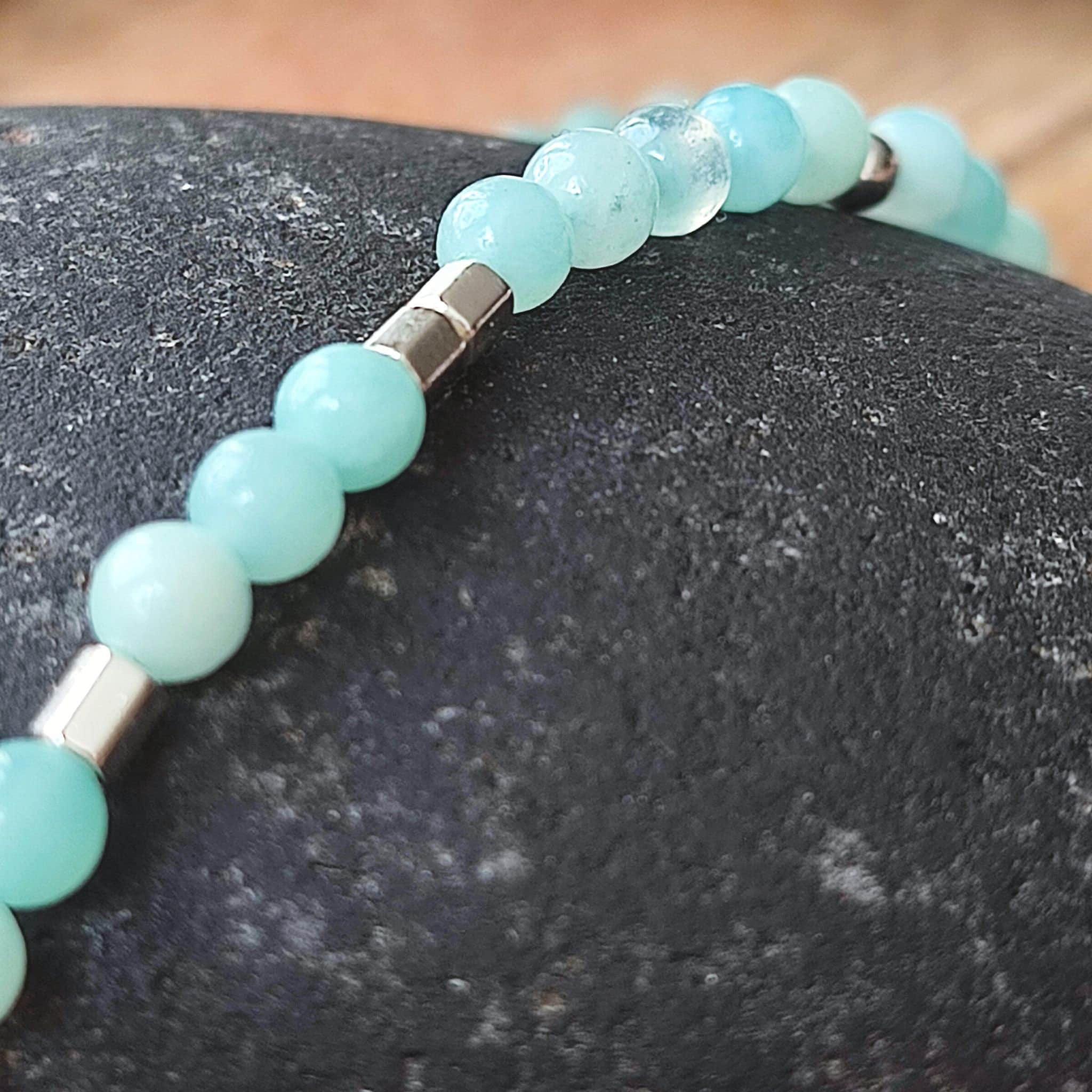 Bella Perline Di Rondelle Sfaccettate Acquamarina 7mm / 9mm - Foto 10