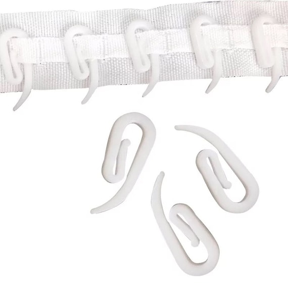 50 Pinch Pleat Curtain Hooks - Fabric Heading Tape by Pandoras Upholstery