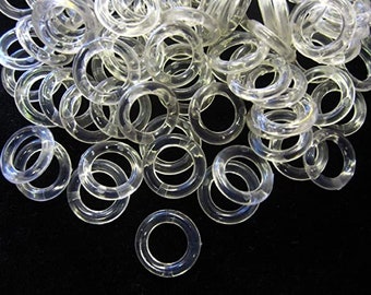 Doorzichtige ringen van 13 mm voor vouwgordijnen - verpakkingen van 10,20,30,50,100