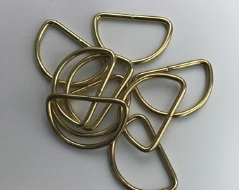 Curtain Blind Brass Tie Back D Ring 30mm x 28mm Internal Sizes