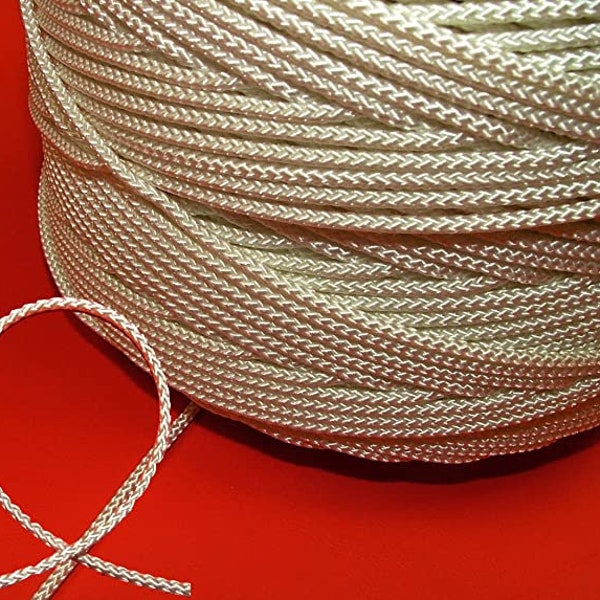 3mm diameter  cream curtain cord various lengths