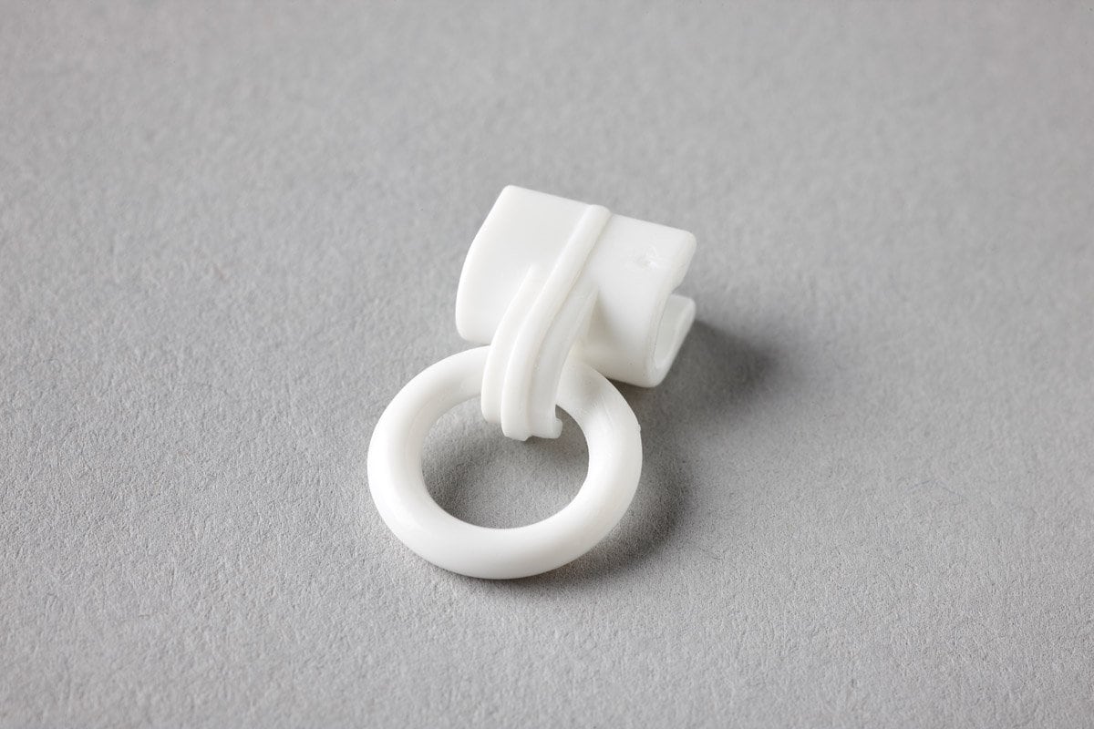 Raffia Weißer Ring