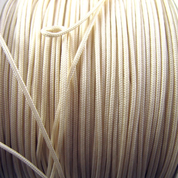 2mm diameter cream blind/curtain pull cord/string 10/20/30/40 metre variations