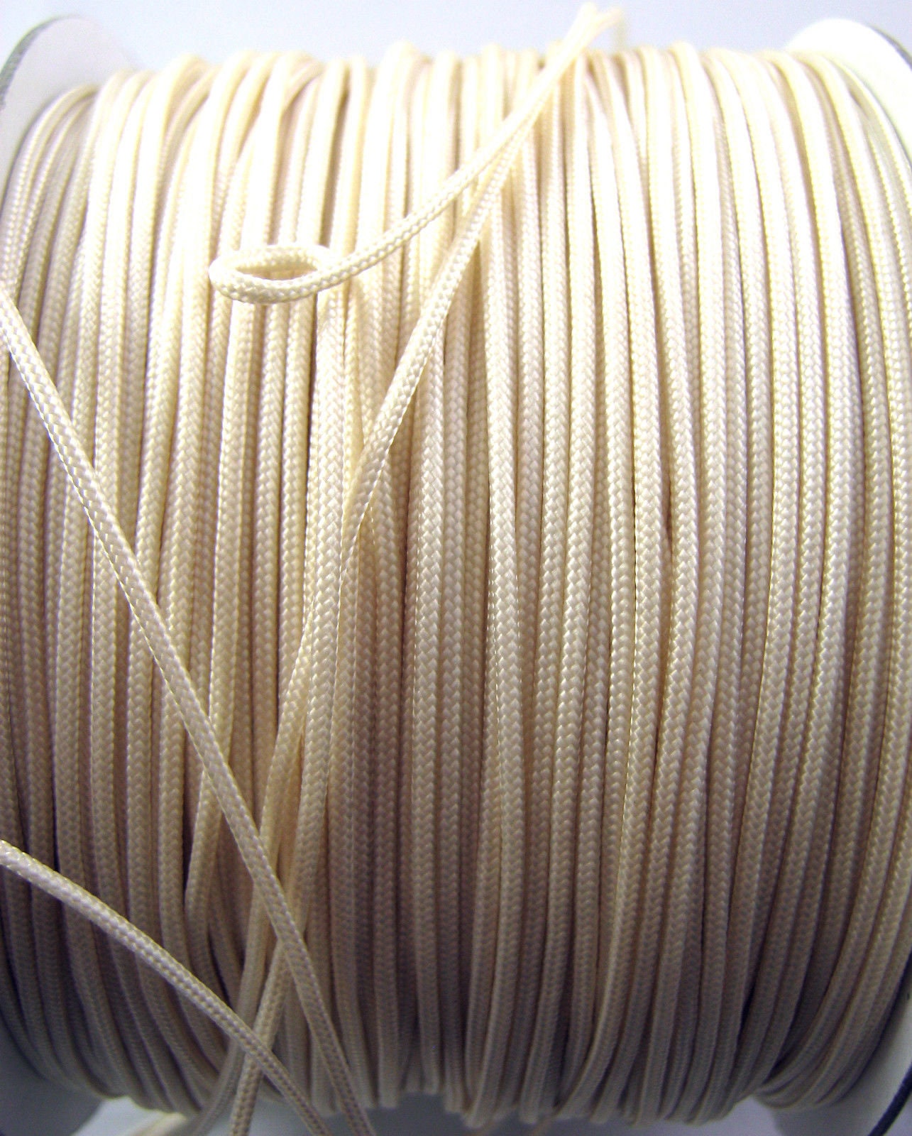 10mm or 12mm Braided Cotton Cord 5, 10 or 15 Meter Bundles of Knotted Ecru  Cord 25/64'' or 15/32'' 