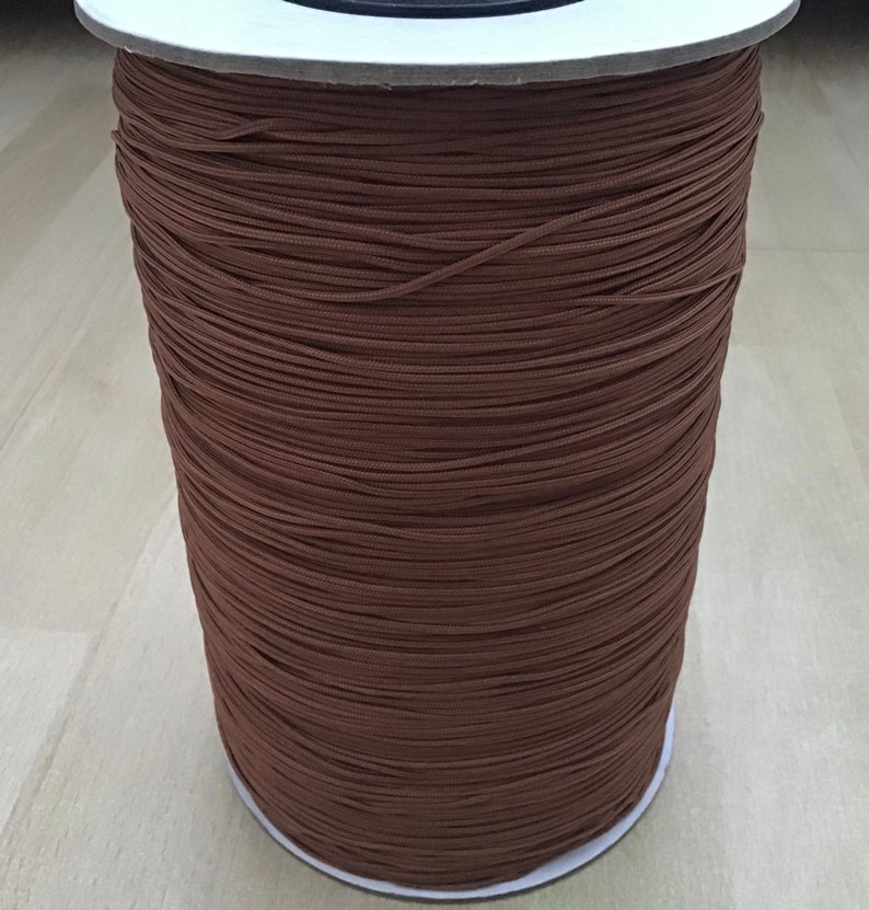 Cordon de store/rideau marron de 2 mm de diamètre, variations de 10/20/30/40 mètres image 1