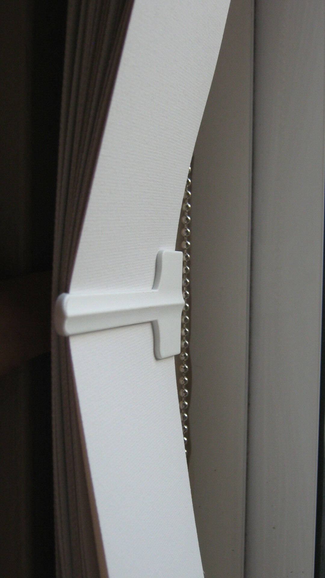 1 X White Plastic Vertical Blind Tie/hold Back Etsy