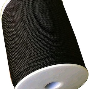 2mm diameter black blind/curtain pull cord string 10/20/30/40 metre variations