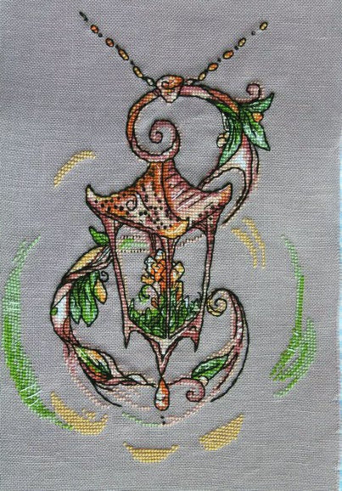 Old Lamp cross stitch magic pdf pattern Lantern cross stitch Etsy