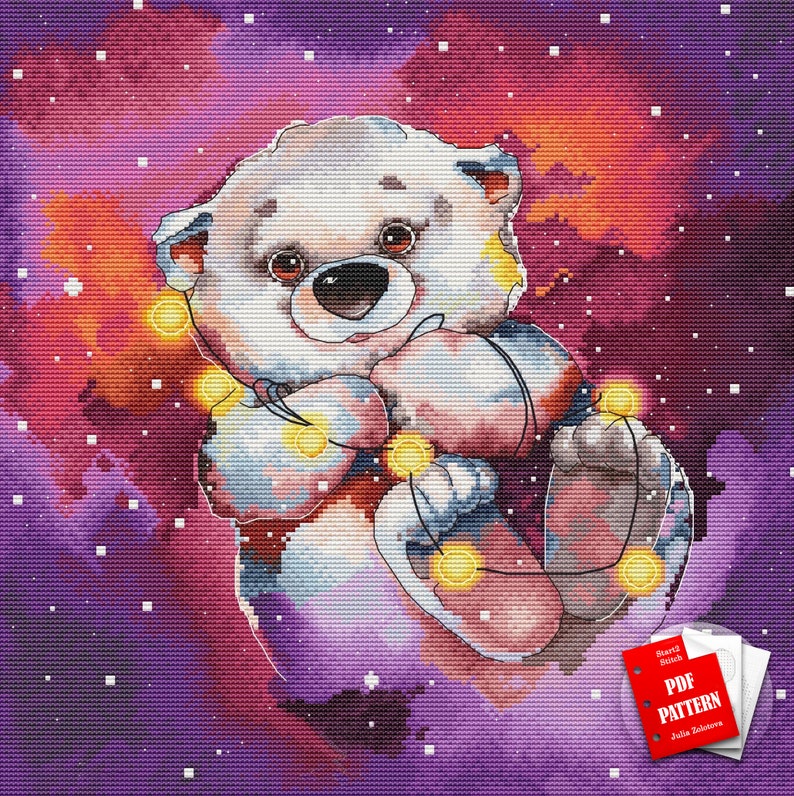 Ursa Major Cross Stitch Moon Sky Pattern Baby Bear Cross Stitch Constellation Pattern Stars Embroidery Design Smart Cross Stitch Zodiac Cross Stitch Sewing Fiber Yenmotion Com