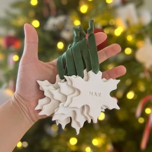 Personalized snowflake Ornaments, Scandinavian Ornaments, Christmas Ornaments, personalized Christmas ornament, Snowflake, name ornament