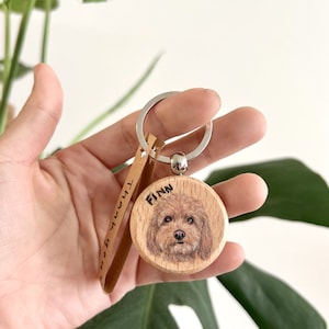 Personalized Pet Portrait, handpainted pet keychain, pet keychains