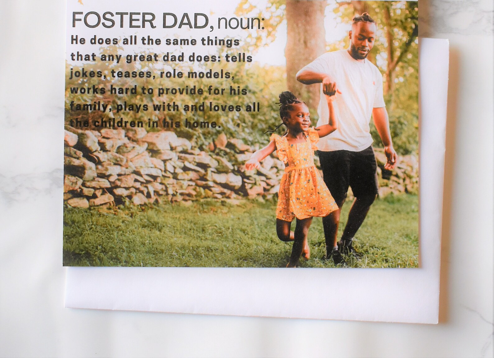 Foster Dad Noun Father's Day Card Foster Parent Foster Etsy