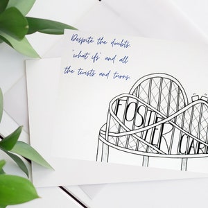 Adoption Card: Foster Care Rollercoaster Congratulations