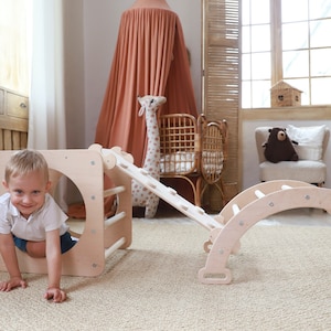 Beste klimboogkussen, montessoriklimmen, montessoriboogwip, verjaardagscadeau peuter, montessori, klimdriehoek, Kletterbogen