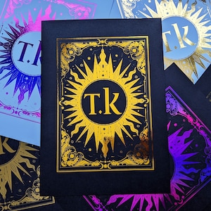 Customised Celestial Name Foil Print