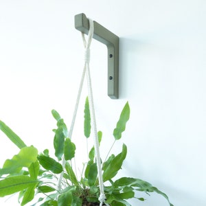Zimmerpflanzenampel, Holz-Blumenampel für die Wand - STEM Pflanzenhaken - sage / 2 Größen