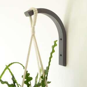 Handcrafted plant hook and macrame hanger gift set: Eco-friendly plant lover gift