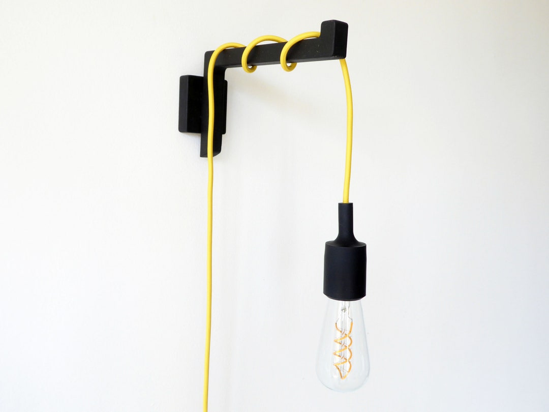 Black Lighting Bracket Wooden Wall Light Bracket Wood Wall Etsy UK