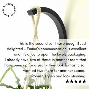 Colgador de madera para plantas: Gancho de pared minimalista para plantas de interior, regalo ideal para amantes de las plantas. imagen 3