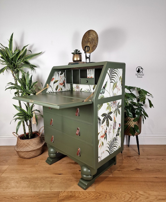 Green secretary desk deals