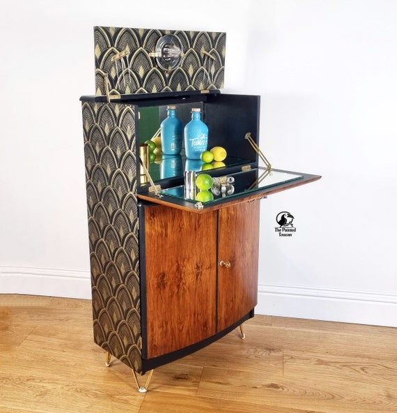 Art Deco Drinks Cocktail Cabinet Custom Order Etsy