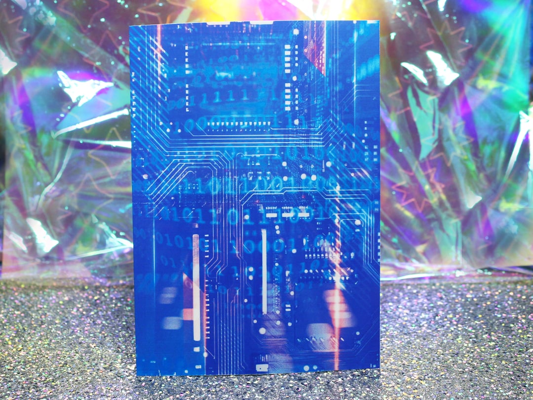 Cybercore Aesthetic | Cybery2k Wall Art | Blue Mini Print | Computer ...