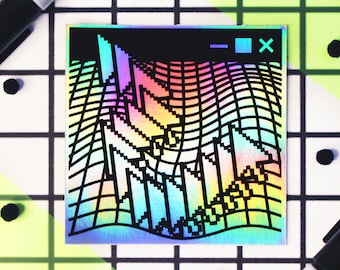 Webcore Sticker | Internetcore | Retro Internet | Vaporwave | Old Web | Cybercore Aesthetic | Cyberpunk | Y2K Sticker | Web Window