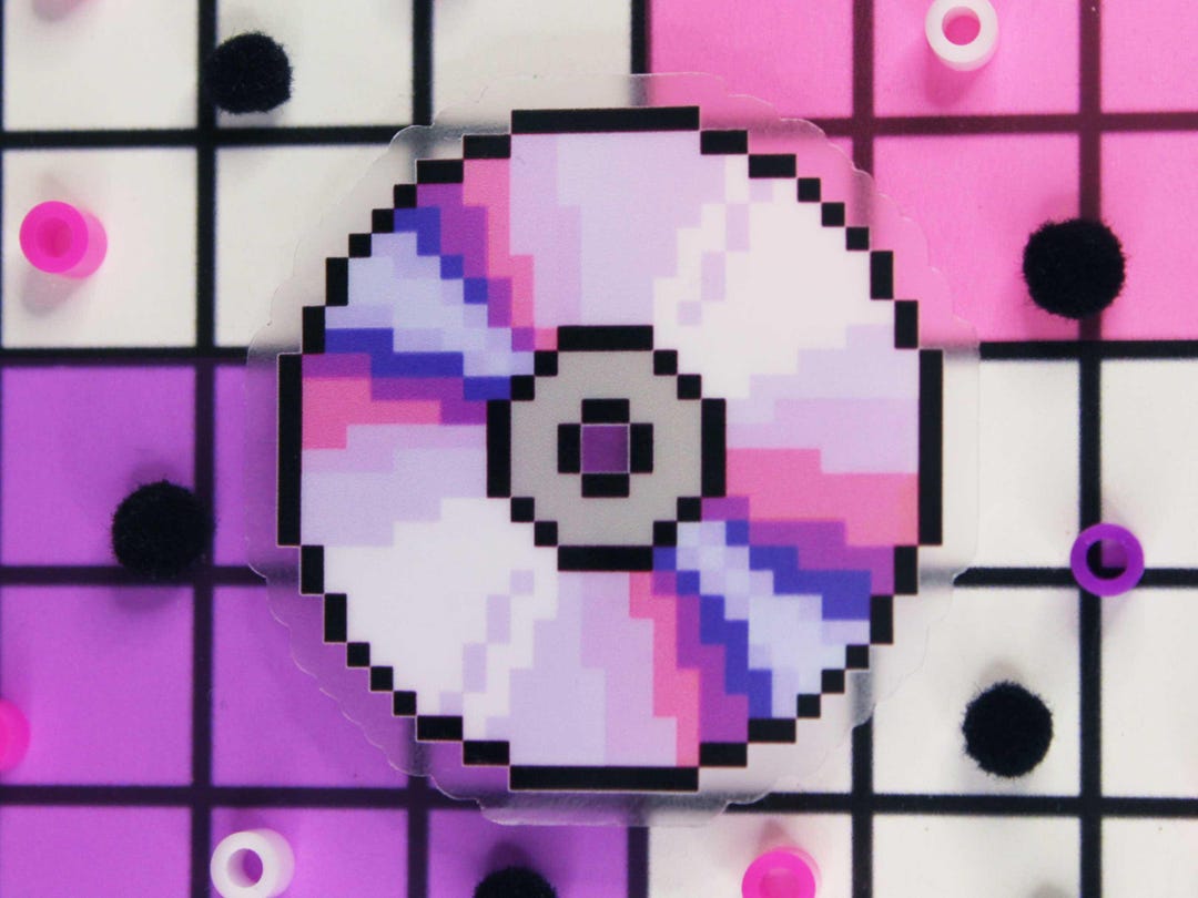 Pixel Art CD Sticker | Y2K | Sticker for Millennials | Vaporwave ...