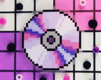 Pixel Art CD: Y2K Retro Waterproof Sticker