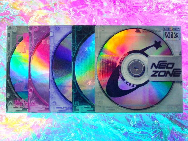 Y2K Aesthetic holographic CD laptop sticker