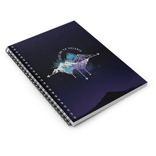 Velaris Spiral Notebook - Ruled Line, Acotar Notebook, Velaris Notebook